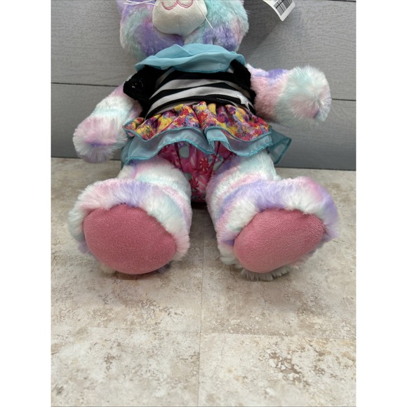 Build-A-Bear‎ Pastel Swirl Kitty with 3 Pieces Of Clothing - Picture 4 of 5